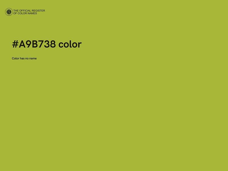 #A9B738 color image