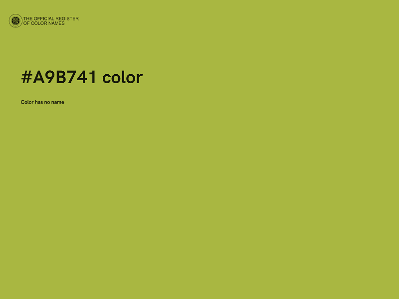 #A9B741 color image