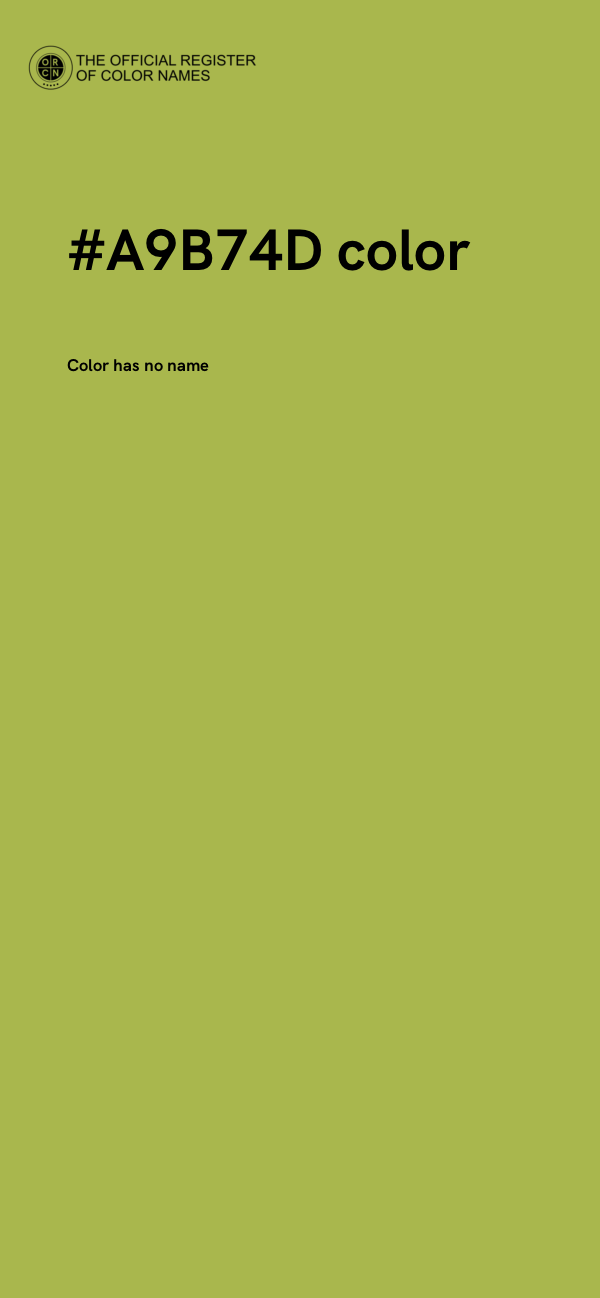 #A9B74D color image