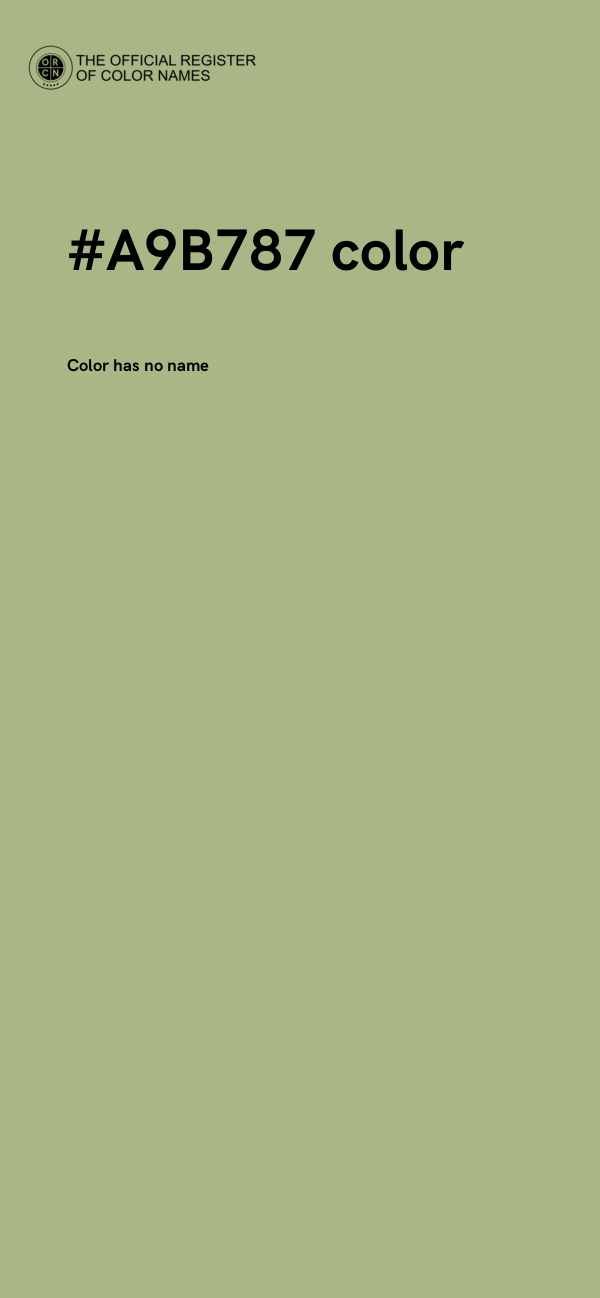 #A9B787 color image