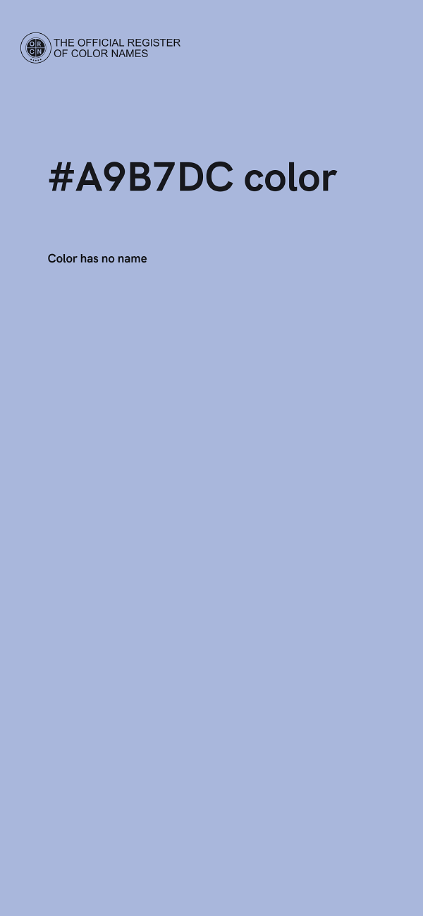 #A9B7DC color image