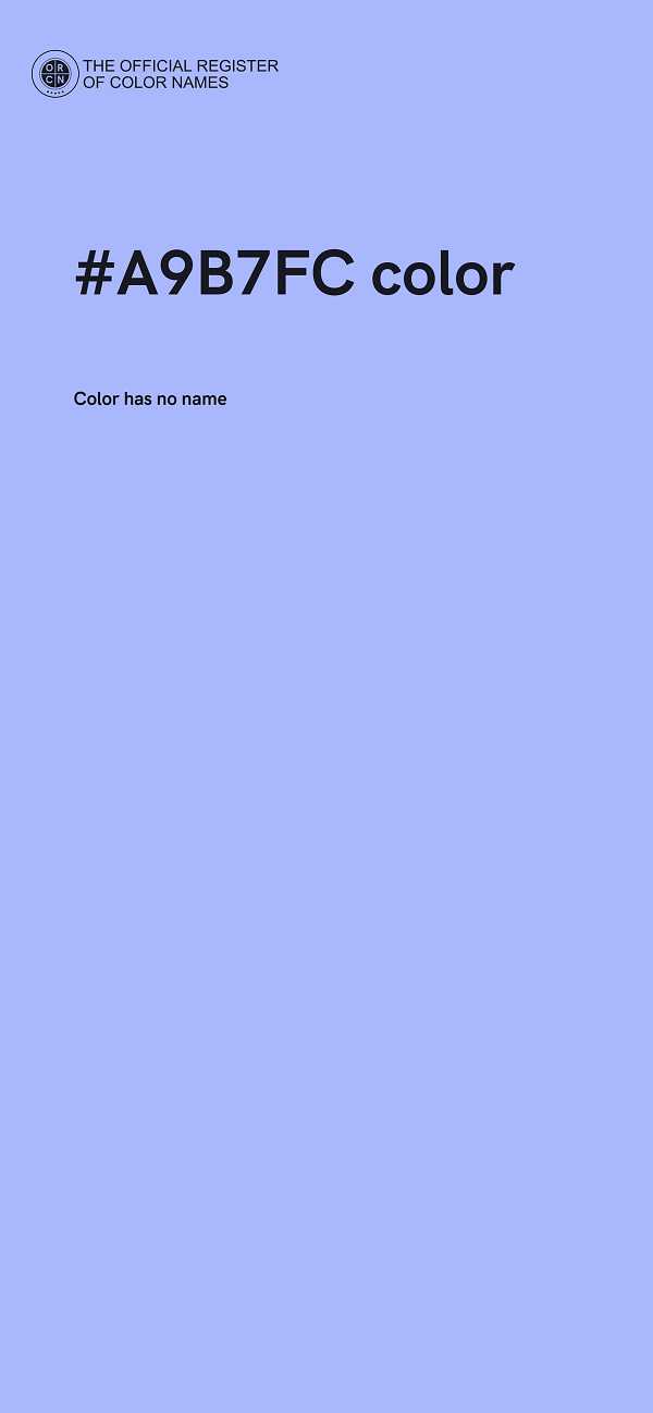 #A9B7FC color image