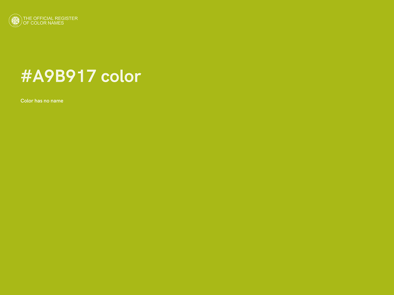 #A9B917 color image