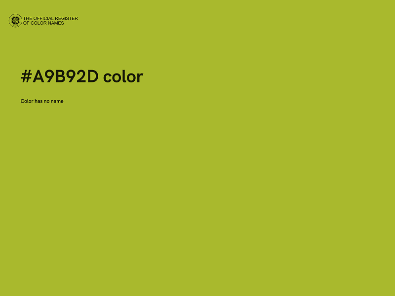 #A9B92D color image