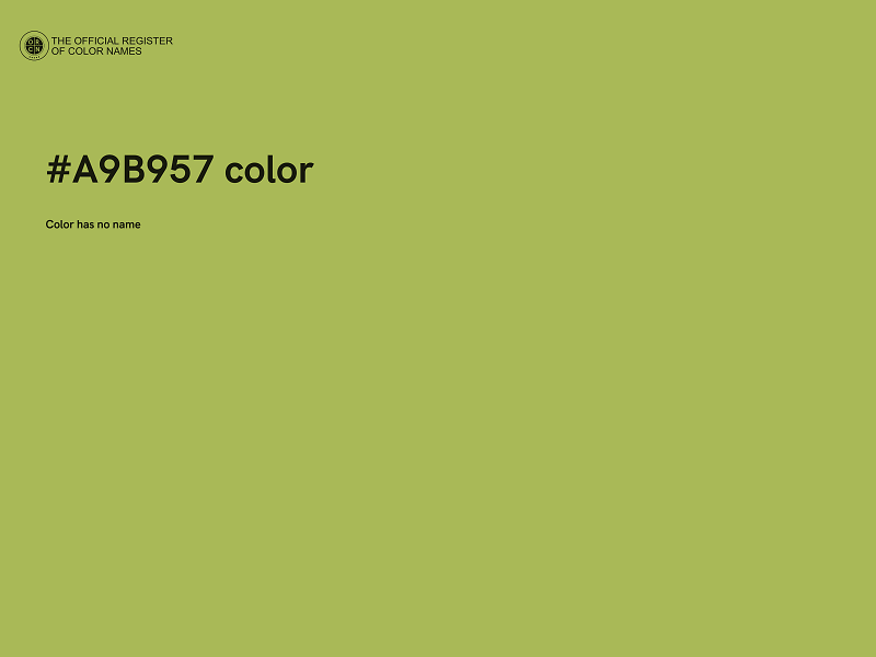 #A9B957 color image