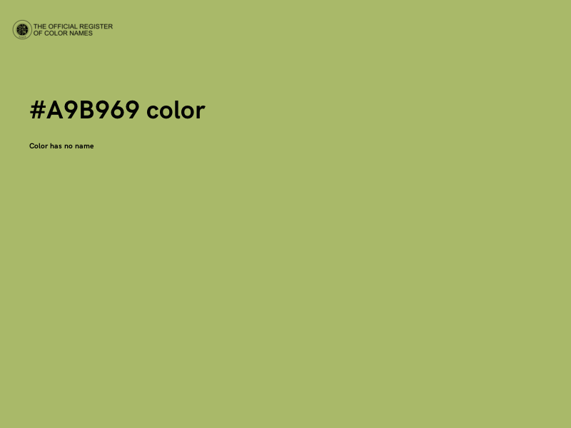 #A9B969 color image