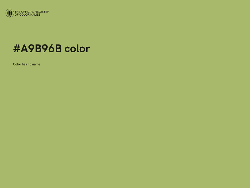 #A9B96B color image