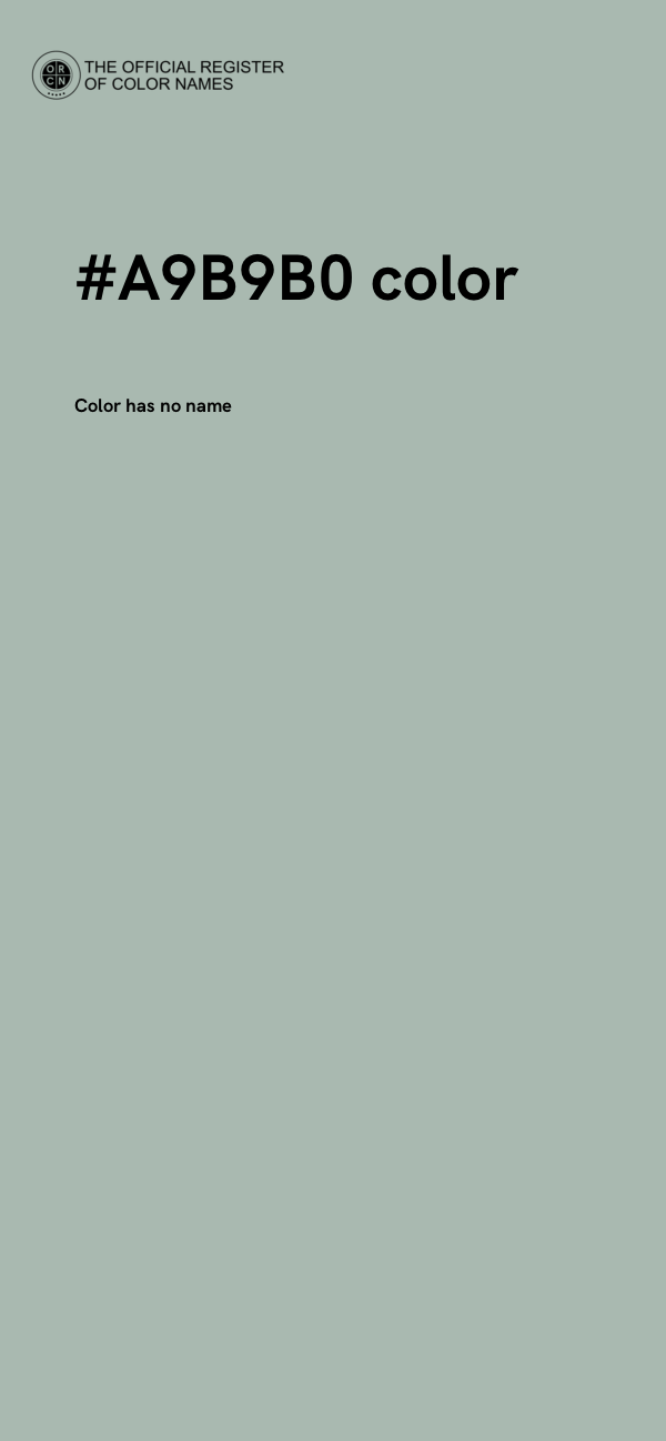 #A9B9B0 color image