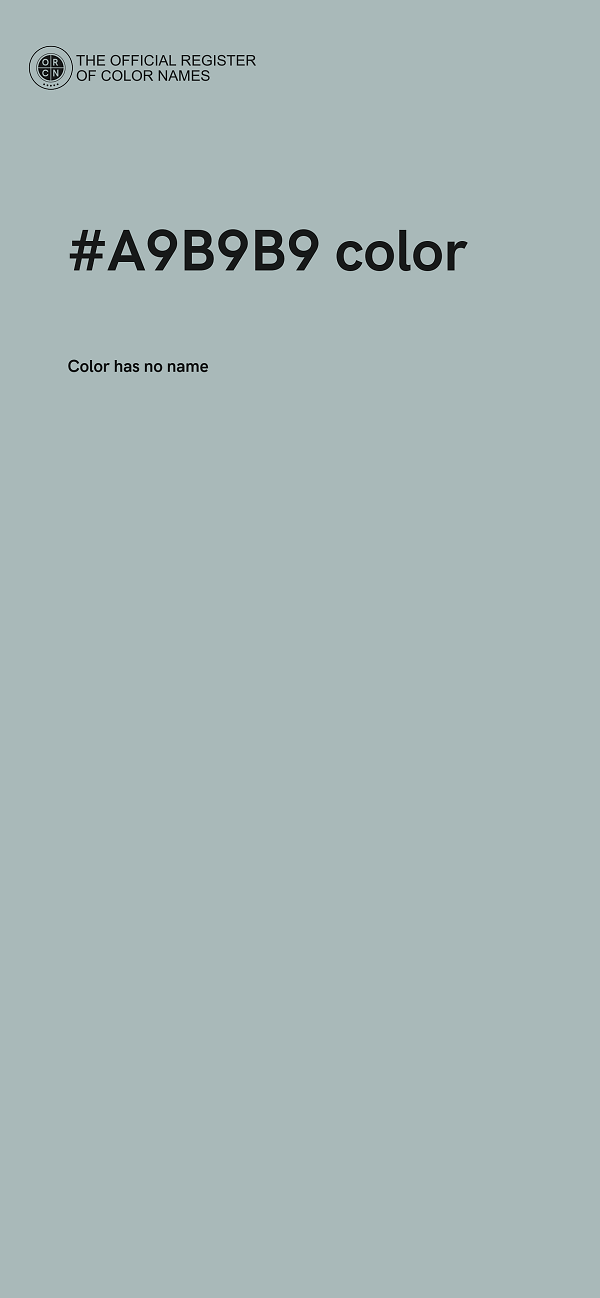 #A9B9B9 color image