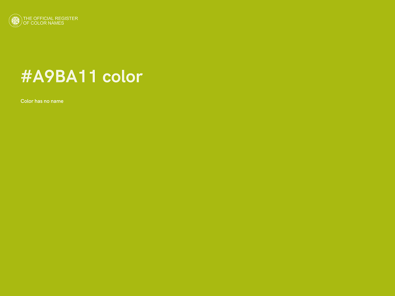 #A9BA11 color image