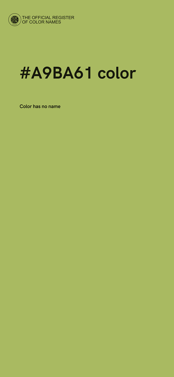 #A9BA61 color image