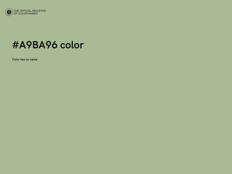 #A9BA96 color image