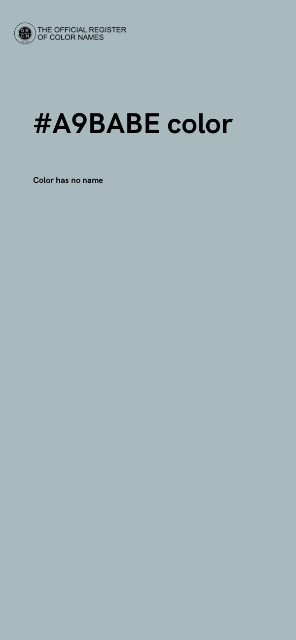 #A9BABE color image