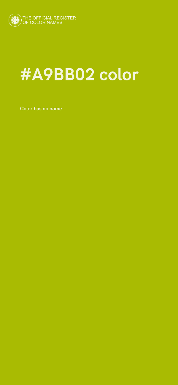 #A9BB02 color image