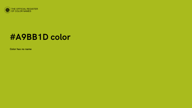 #A9BB1D color image