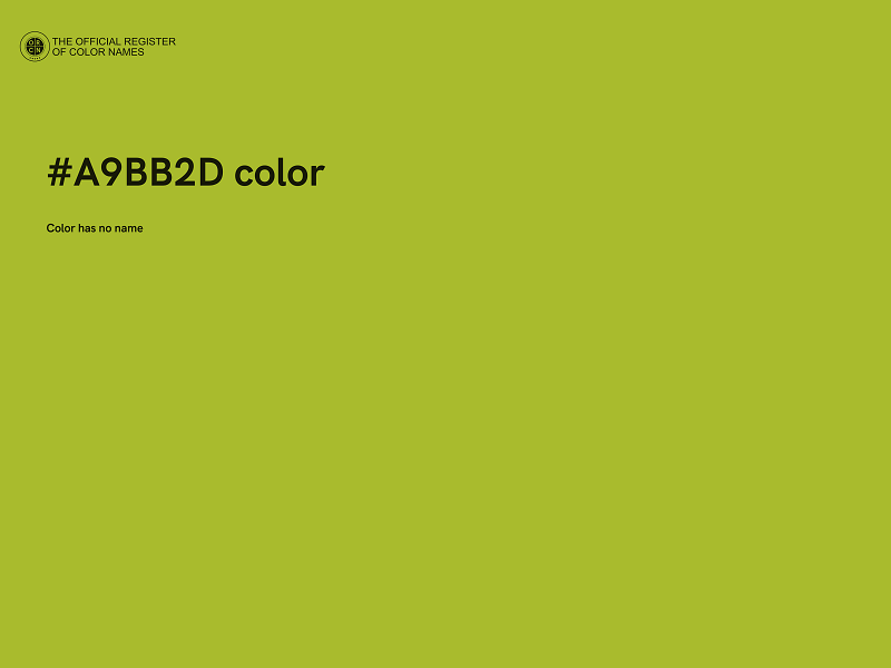 #A9BB2D color image