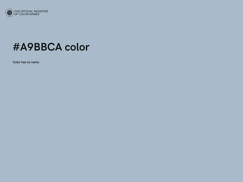 #A9BBCA color image