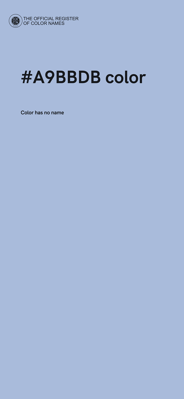 #A9BBDB color image