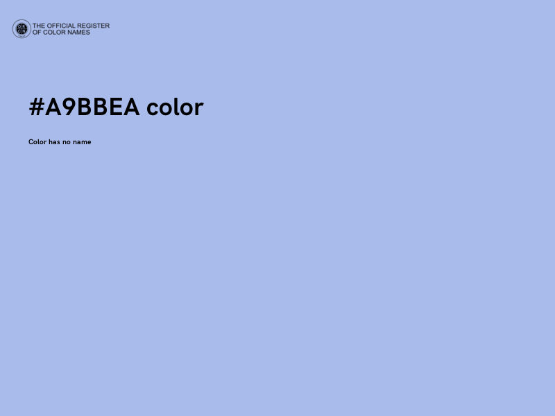 #A9BBEA color image