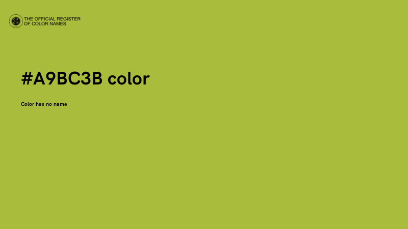 #A9BC3B color image