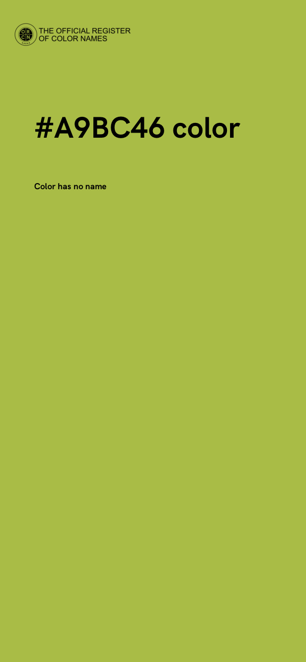 #A9BC46 color image
