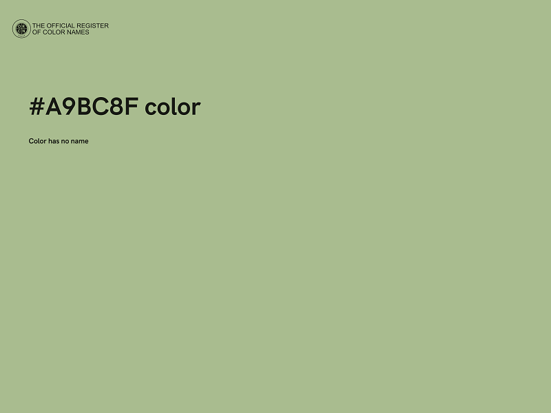 #A9BC8F color image