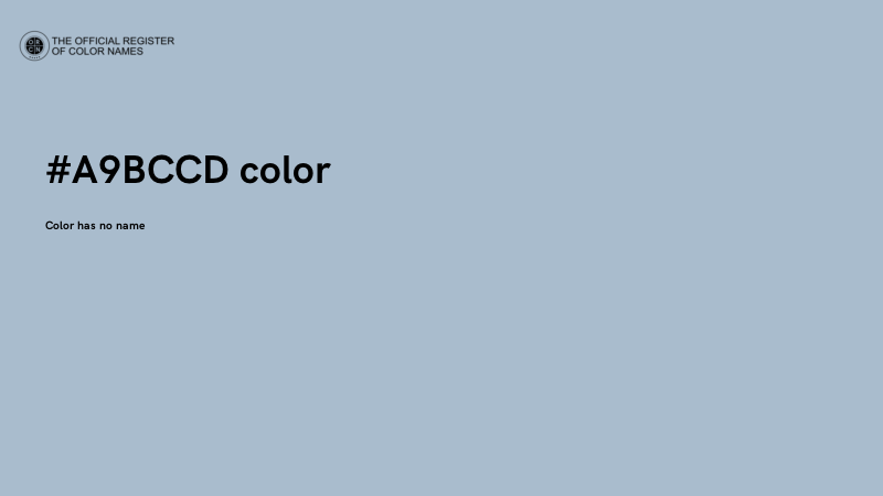 #A9BCCD color image