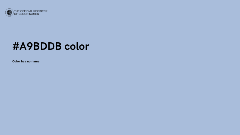 #A9BDDB color image