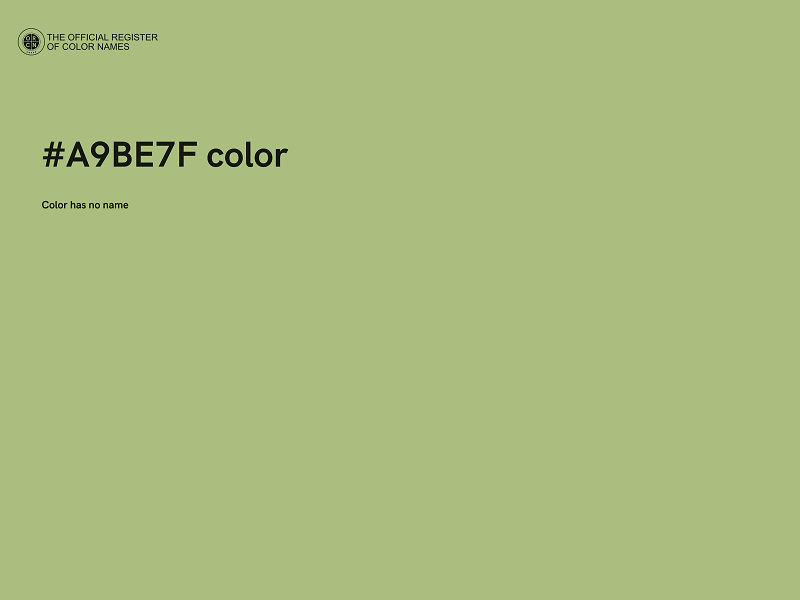 #A9BE7F color image