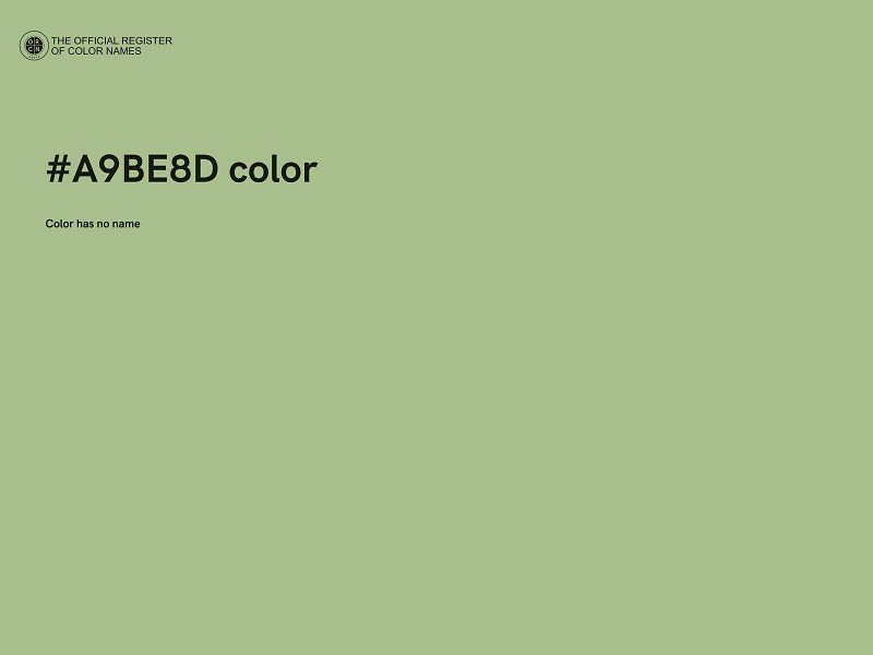 #A9BE8D color image
