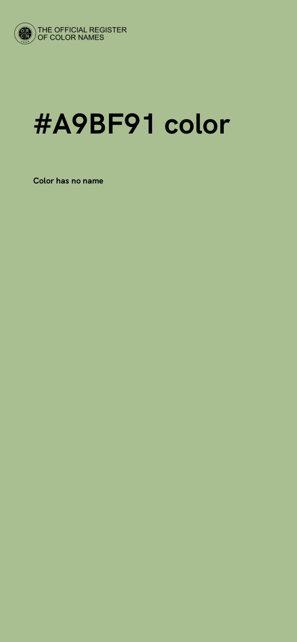 #A9BF91 color image