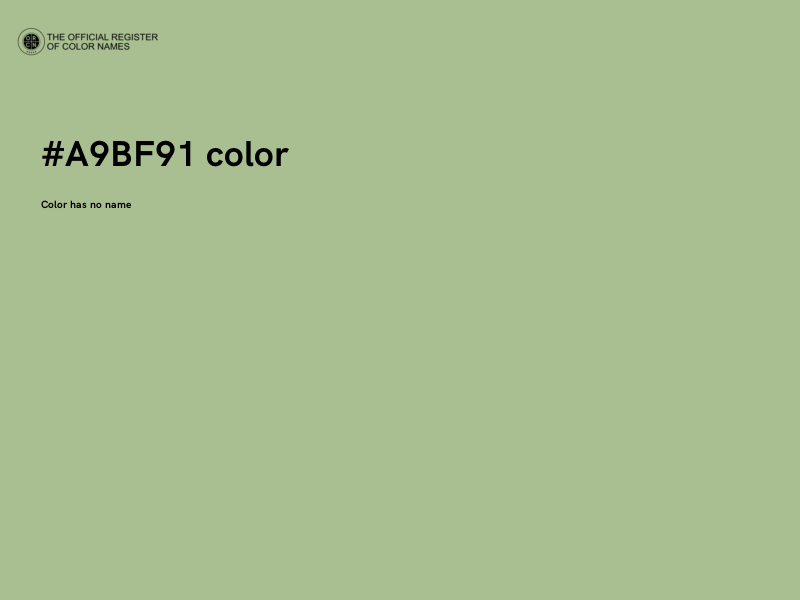 #A9BF91 color image