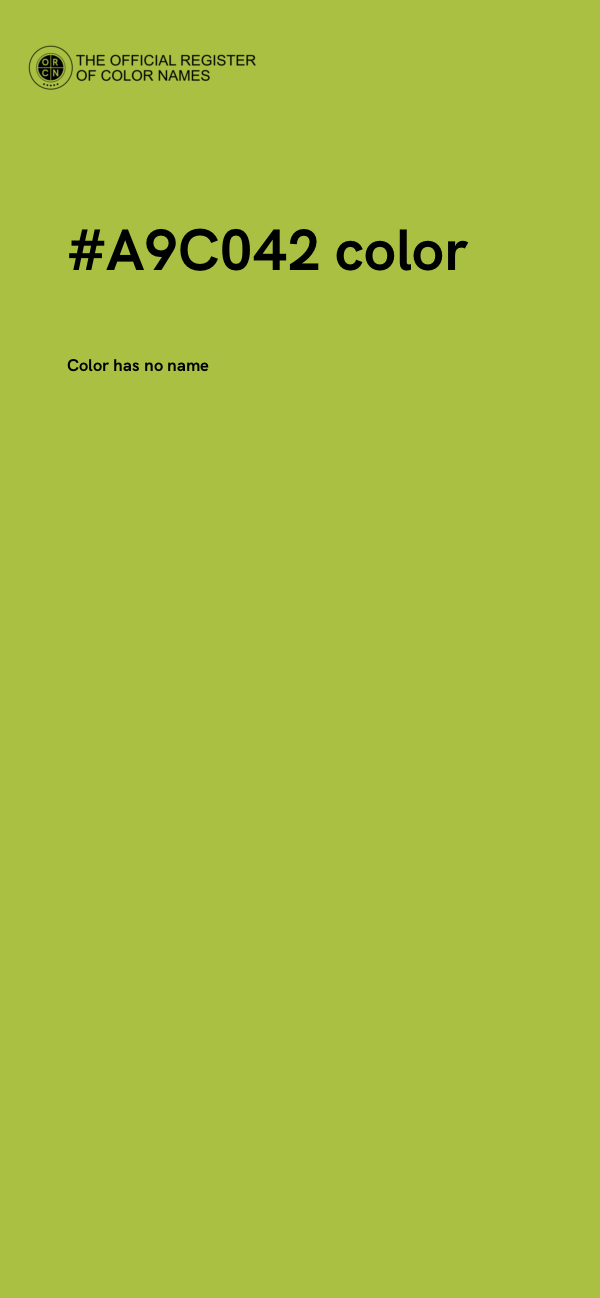 #A9C042 color image