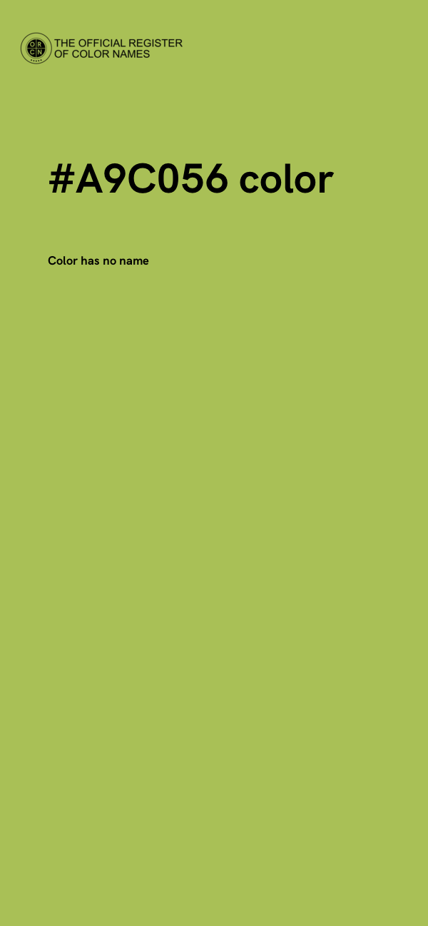 #A9C056 color image