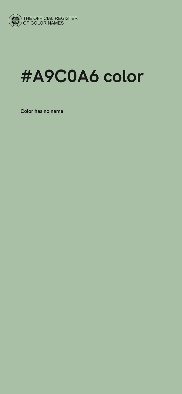 #A9C0A6 color image