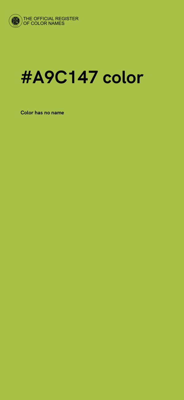 #A9C147 color image