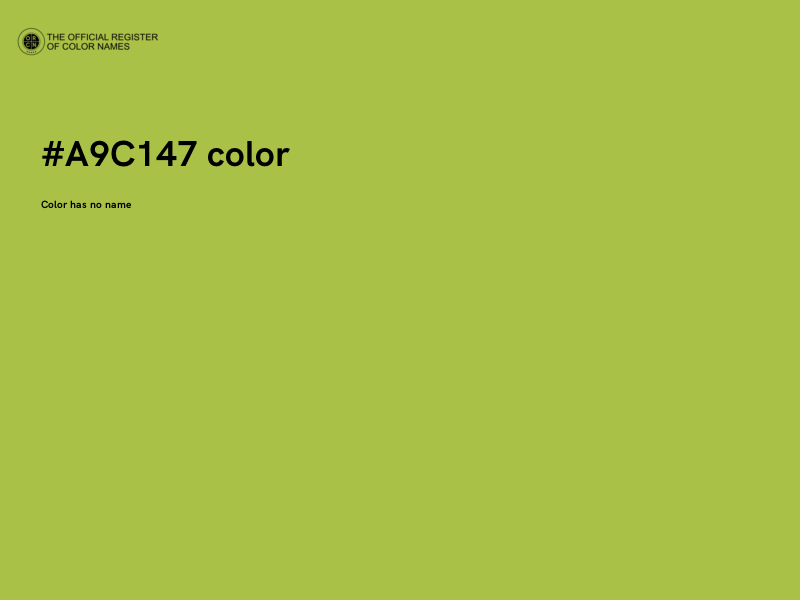 #A9C147 color image