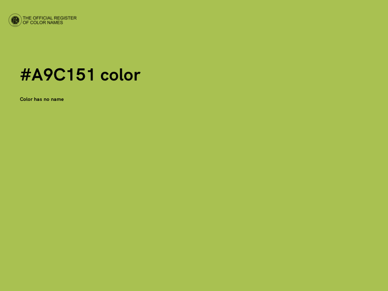#A9C151 color image