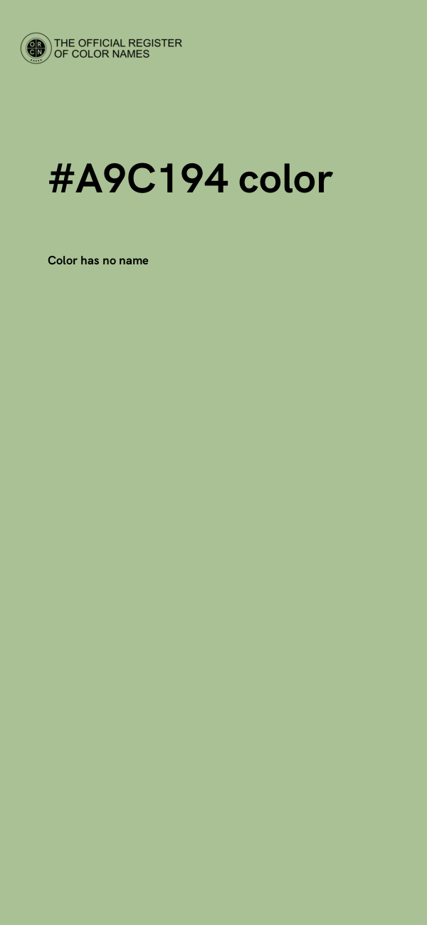 #A9C194 color image
