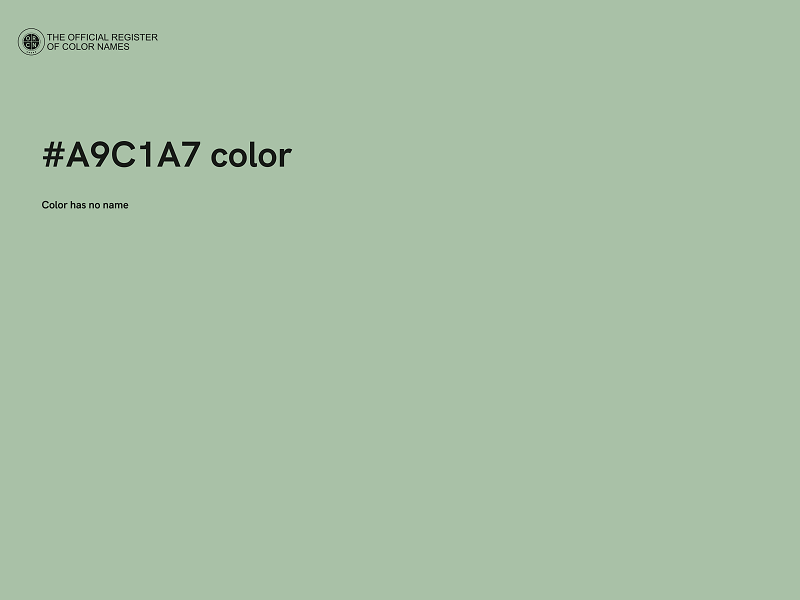 #A9C1A7 color image