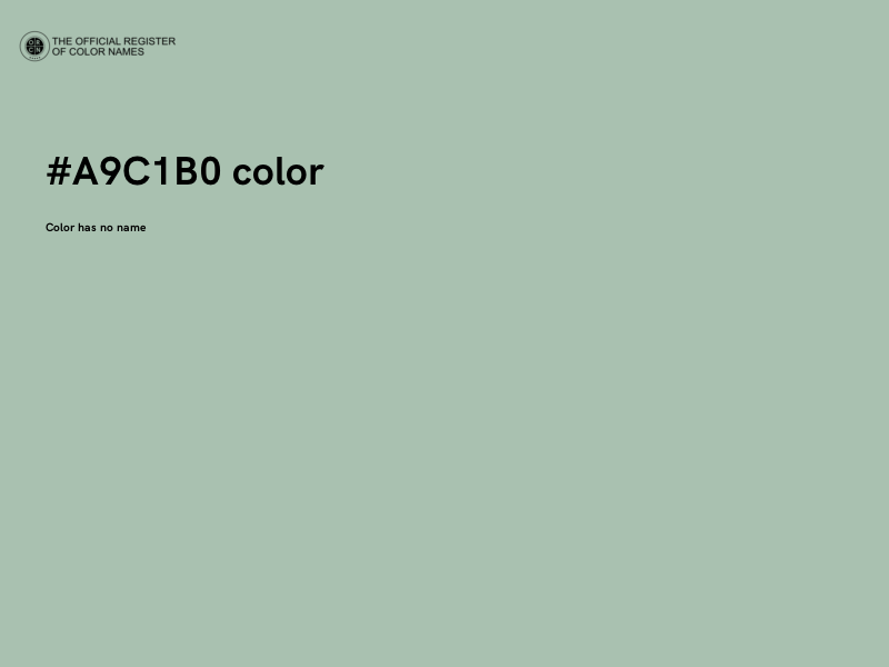 #A9C1B0 color image
