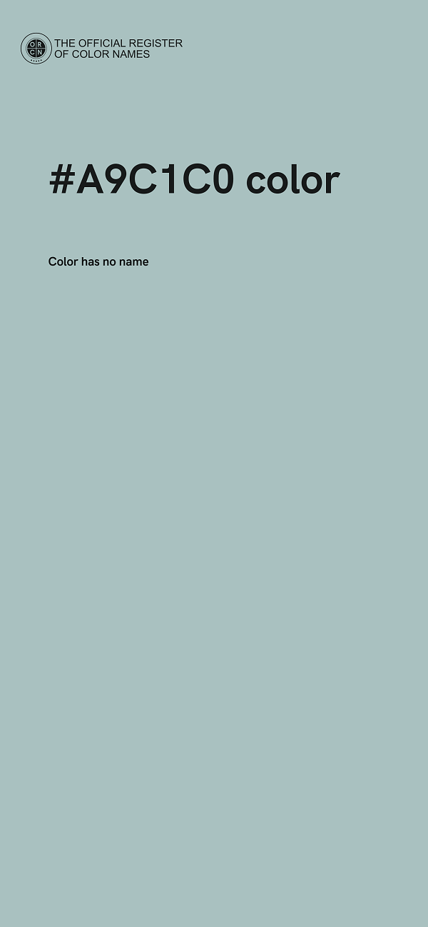#A9C1C0 color image