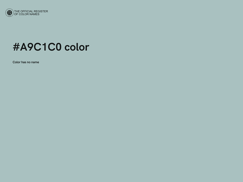 #A9C1C0 color image