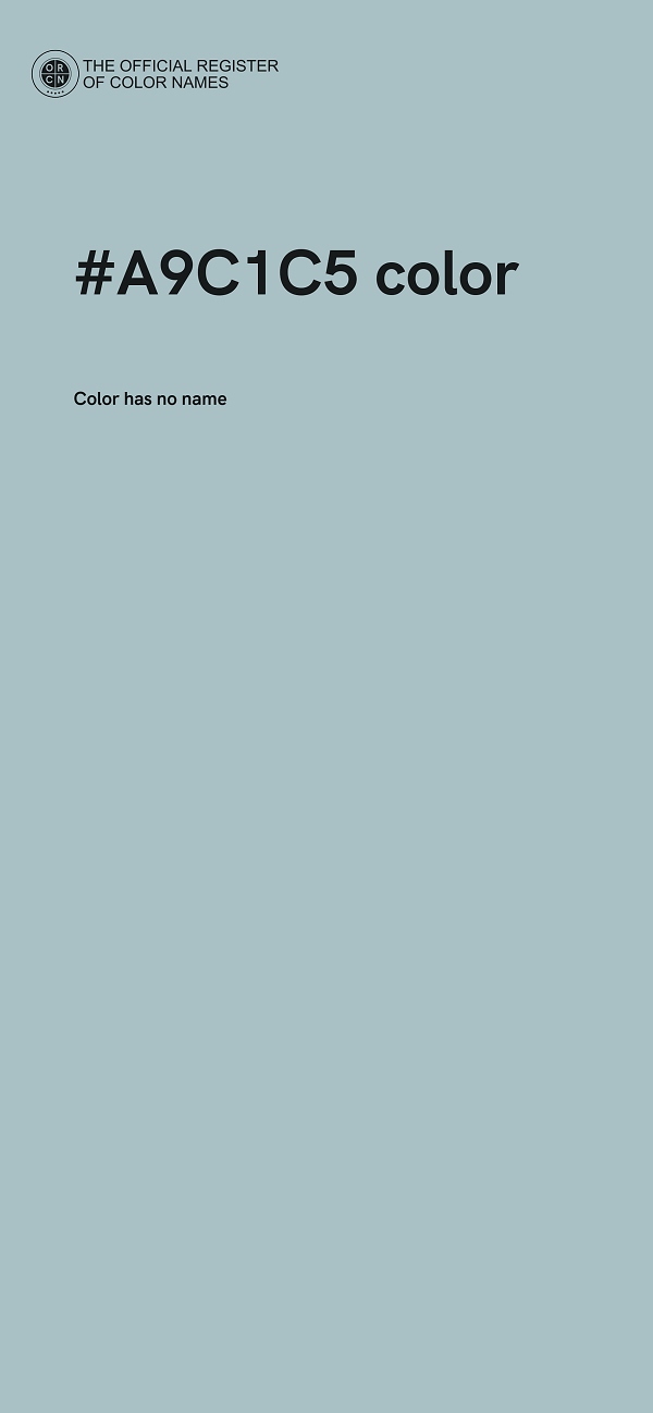 #A9C1C5 color image