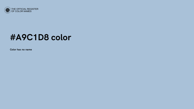 #A9C1D8 color image