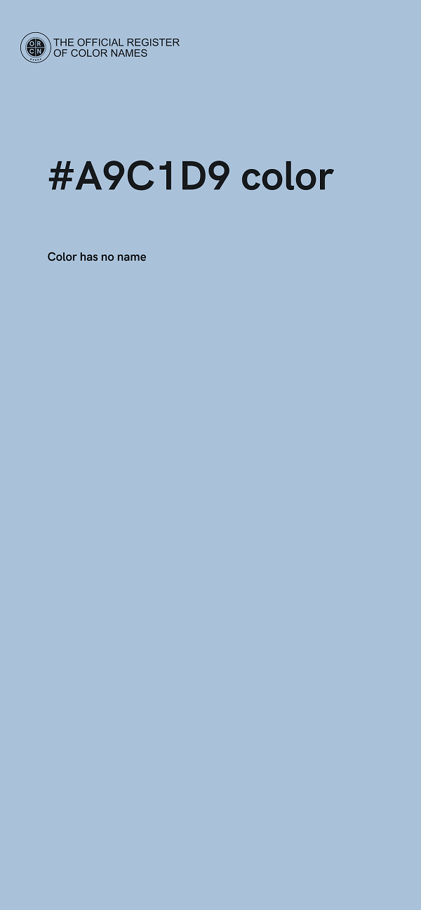 #A9C1D9 color image