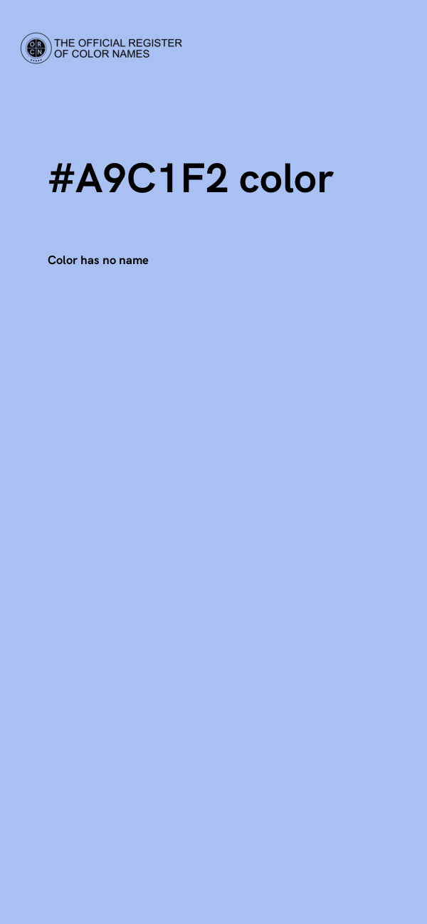 #A9C1F2 color image