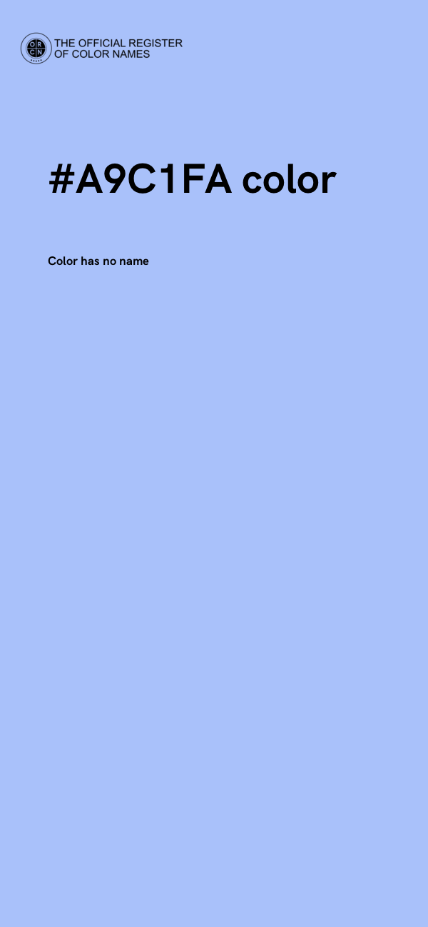 #A9C1FA color image