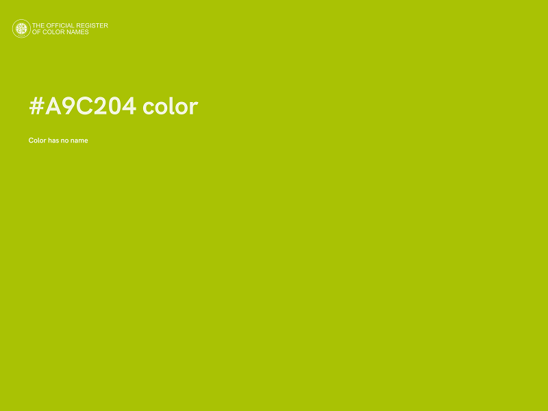 #A9C204 color image
