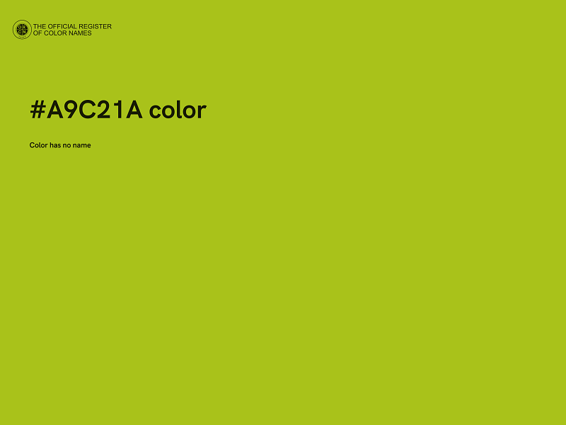 #A9C21A color image